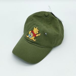 Disney Winnie The Pooh Cartoon Green Honey Adult Baseball Hat Cap Adjustable NEW